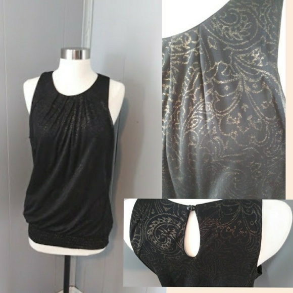 Maurices Tops - 3/$20 Black/Gold Maurices Dressy Tank
